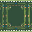 Flower Foliage Frame - Green, Photowall