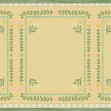Flower Foliage Frame - Yellow, Photowall