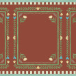 Flower Foliage Frame - Red, Photowall