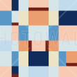 Metro Blocks - Blue Peach, Photowall