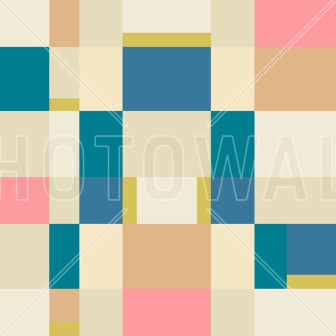 Fototapet cu blocuri geometrice multicolore