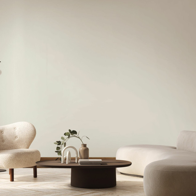 Fototapet Vanilla White într-un interior modern