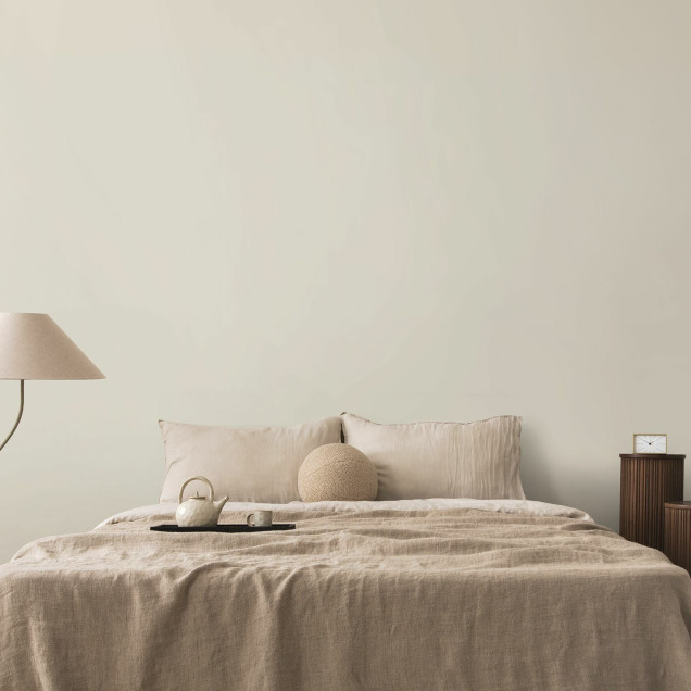 Fototapet Vanilla White într-un interior modern