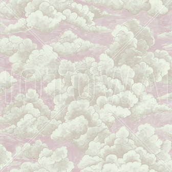 Fototapet cu design nori roz, ideal pentru decor interior romantic și seren.