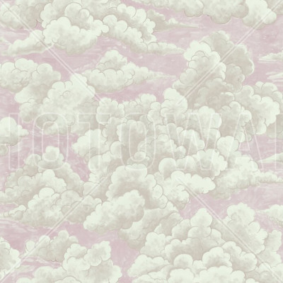 Fototapet cu design nori roz, ideal pentru decor interior romantic și seren.