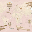 Explorer Map - Pink, Photowall