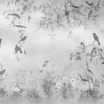 Meadow - B/W, Photowall
