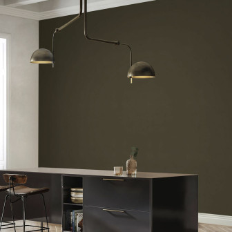 Fototapet maro uni în decor interior modern