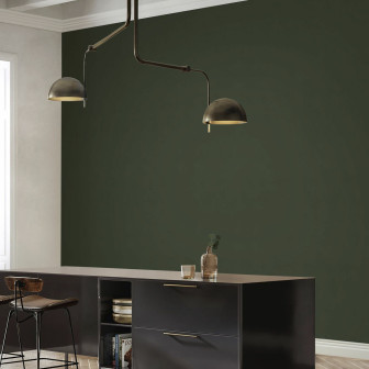 Fototapet verde măsliniu în bucătărie modernă