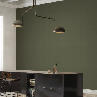 Fototapet măsliniu într-o bucătărie modernă