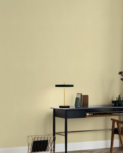 Fototapet galben pal într-un interior modern