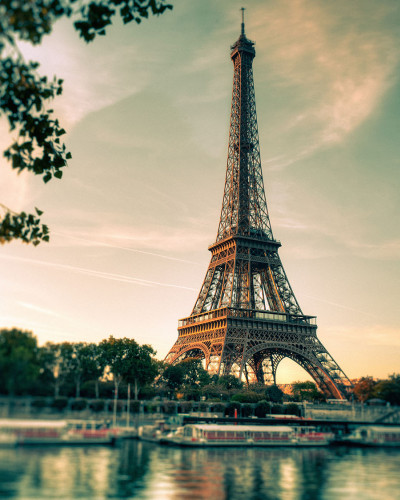 Tapet 3D cu Turnul Eiffel, Paris