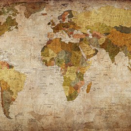 Fototapet World Map, personalizat, Rebel Walls