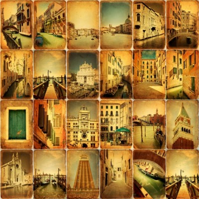 Fototapet Veneția - amintiri, personalizat, Rebel Walls, Urban 