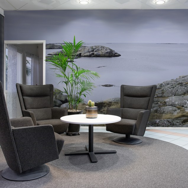 Tapet foto cu design minimalist, Soft Rocks surprinde frumusețea unui peisaj nordic.