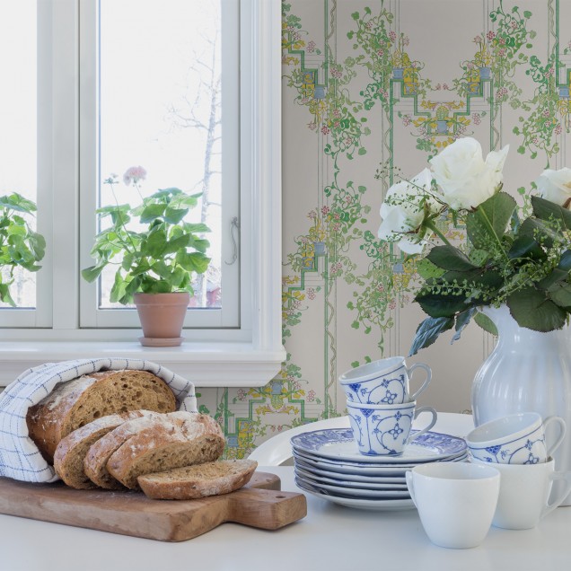 Tapet floral cu design elegant, inspirat de natura