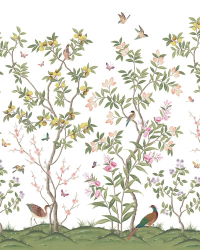 Tapet cu model floral elegant, Chinoiserie Chic