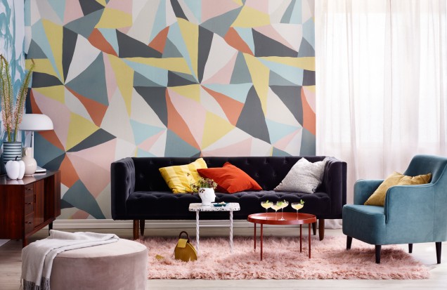 Fototapet Retro Geometry, Rebel Walls