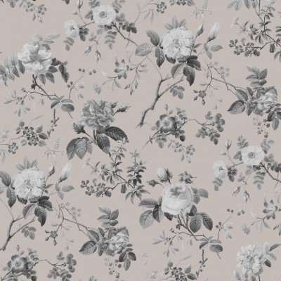 Tapet floral Thorn Rose, Early Rise, cu un design discret, perfect pentru a crea o atmosferă relaxantă și elegantă.