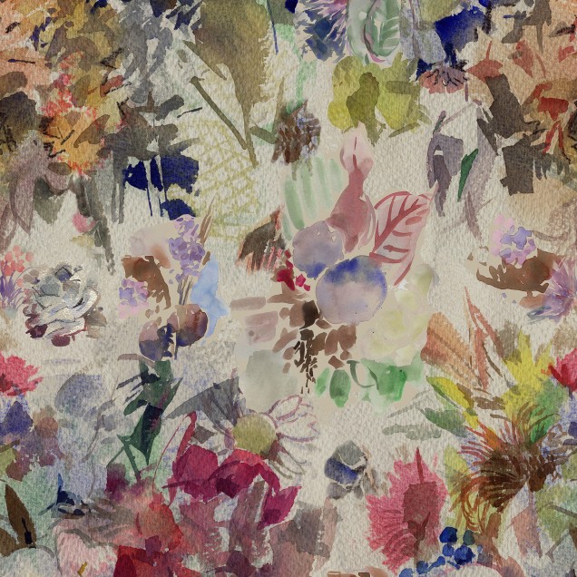 Tapet cu flori abstract, Floral Splendor, pentru holul casei.