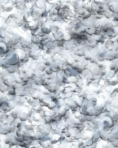 Tapet Storm Brewing cu design abstract de nori gri
