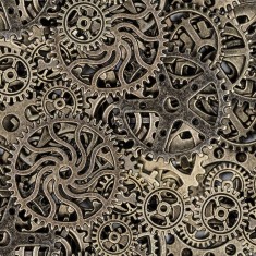 Foto tapet 3D Steampunk Mechanics, personalizat, Rebel Walls