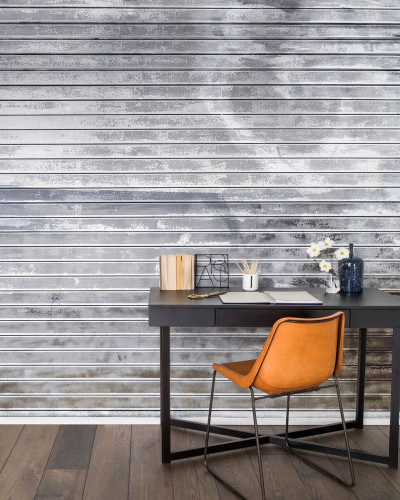 Tapet 3D Rusty Shutter cu design realist al obloanelor ruginite. Perfect pentru living, dormitor sau birou.