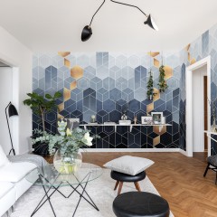 Fototapet Gradient Geometry, personalizat, Rebel Walls