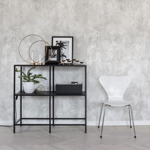 Imagine cu un wallpaper gri minimalist, cu aspect de beton.
