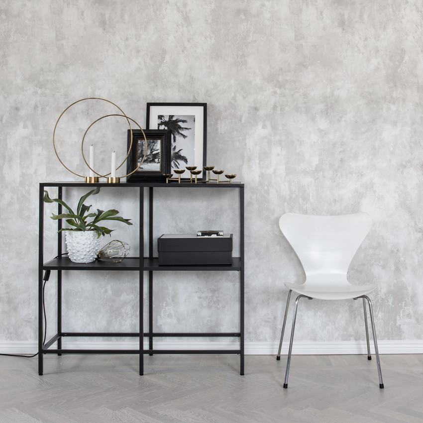 Wallpaper Fresco Wall, Albastru, cu aspect de beton