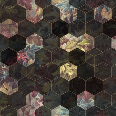 Fototapet Vinum Hexagon, personalizat, Rebel Walls