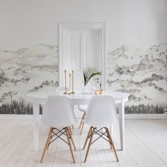 Fototapet Rebel Walls RBW-R15421. Conține culorile: Alb, Alb Trafic, Gri, Gri Quartz, Aluminiu, Aluminiu-Alb, Negru, Negru Trafic
