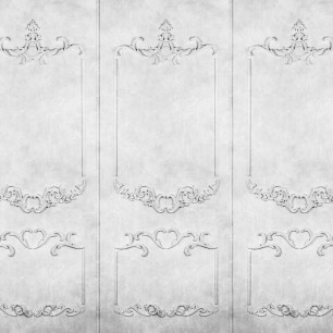 Fototapet Rebel Walls RBW-R15461. Conține culorile: Negru, Negru Închis, Alb, Alb Semnal, Gri, Gri Semnal, Gri, Gri Bazalt