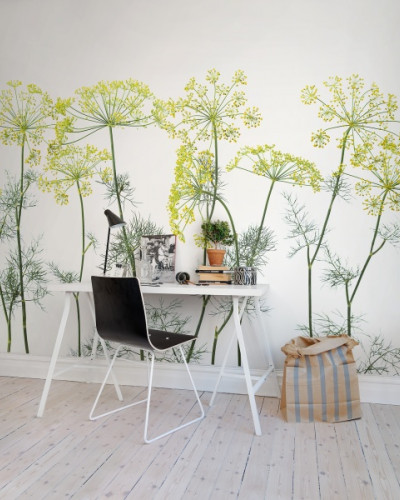Tapet 3D Crown Of Dill cu un design minimalist de mărar