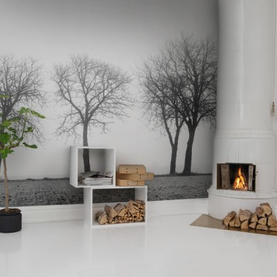 Tapet 3D Tree Soldiers cu design minimalist și modern.