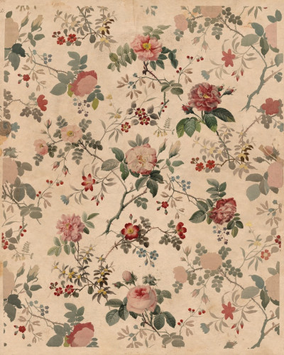 Tapet floral vintage Rosegarden