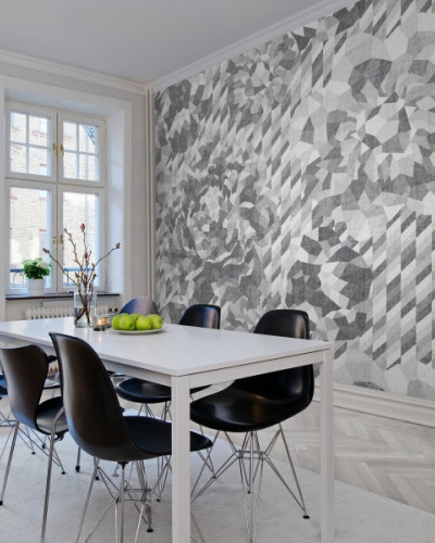 Tapet modern cu design geometric abstract