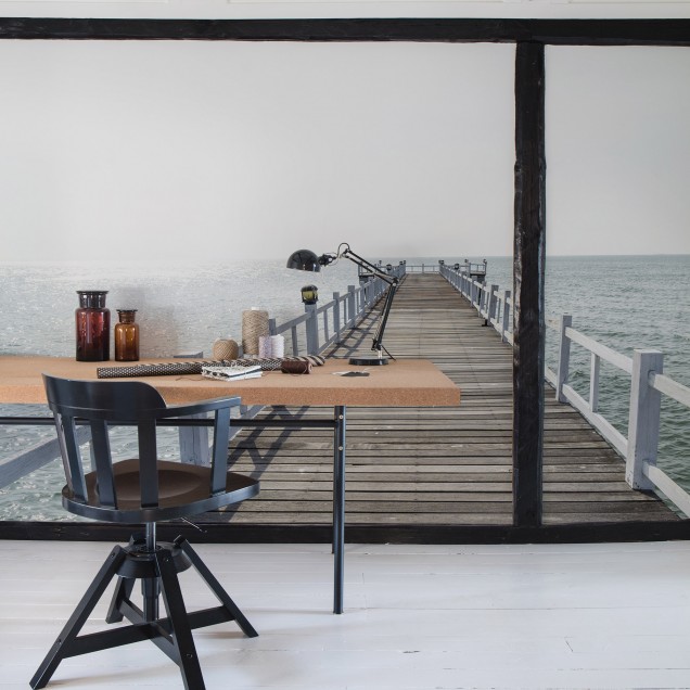 Imagine de fundal Hampton Pier - un ponton pe malul mării