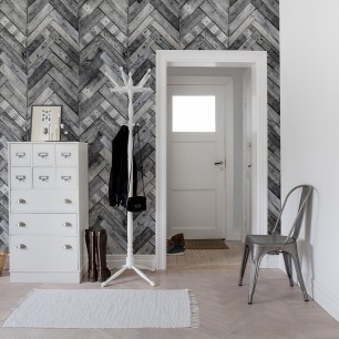 Fototapet Rebel Walls RBW-R15162. Conține culorile: Negru, Negru Închis, Gri, Gri Bazalt, Gri, Gri Semnal, Alb, Alb Semnal