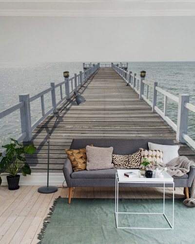Imagine de fundal Hampton Pier - un ponton pe malul mării