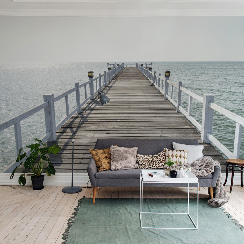 Imagine de fundal Hampton Pier - un ponton pe malul mării