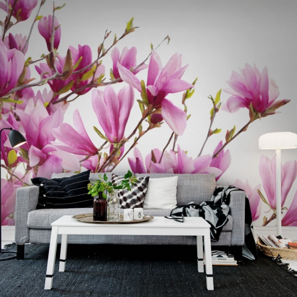 Foto tapet 3D Magnolia, personalizat, Rebel Walls, Floral 