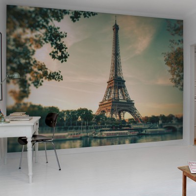 Tapet 3D cu Turnul Eiffel, Paris