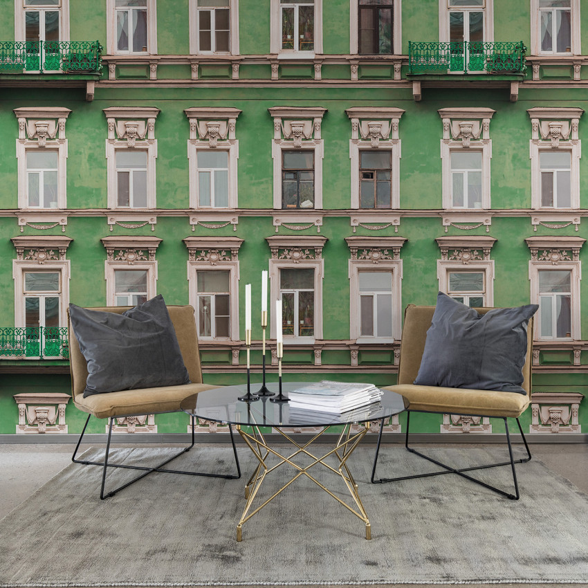 Strada Verde wallpaper cu un design elegant si o culoare verde vibranta