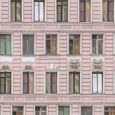Fototapet Pink Facade, personalizat, Rebel Walls