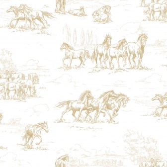 Fototapet Horse Herd, Gold, Rebel Walls