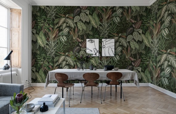 Fototapet Mischievous Monkeys, Lush, personalizat, Rebel Walls