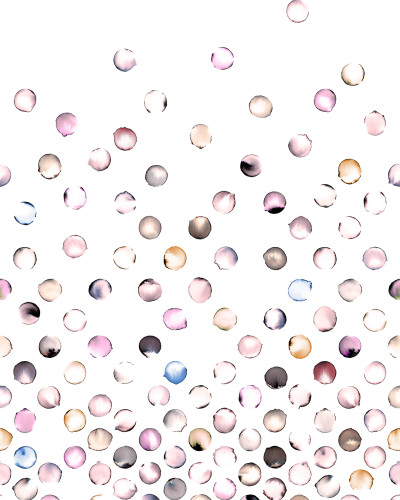 Lentile pe un perete, un design contemporan si modern, cu o gama de culori delicate.
