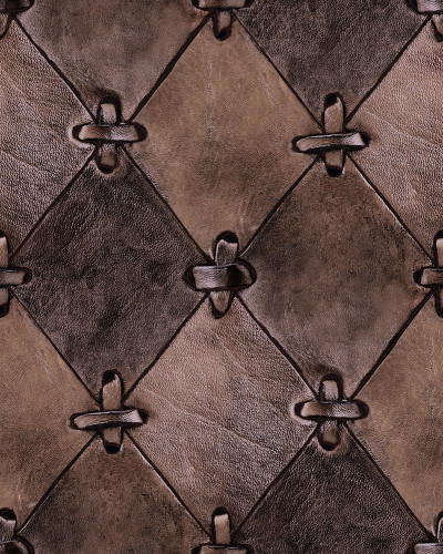 Tapet 3D Leather Rhombs - Vintage