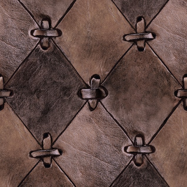 Tapet 3D Leather Rhombs - Vintage